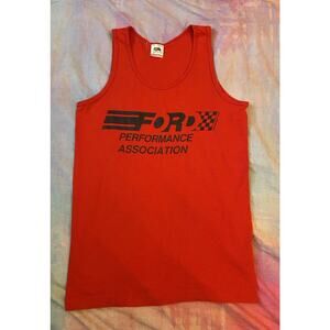 Vintage 80s 90s Ford Racing T Shirt Tank Top Single Stitch Hipster USA Sz S
